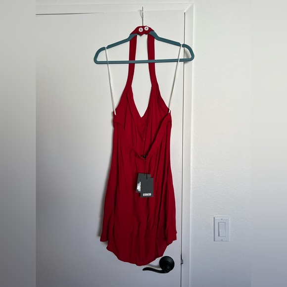 Reformation Bardot mini halter dress. Size 8. Never worn. - Picture 3 of 10
